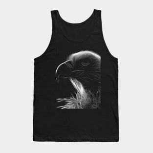 vulture head, black shirt Tank Top